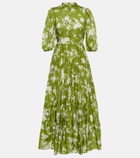 Erdem Dalia printed cotton poplin maxi dress