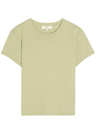 Frame The Vintage Baby Cotton-blend T-shirt Green