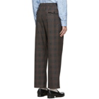 Gucci Grey Wool Symbols Check Trousers