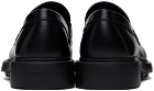 Ferragamo Black Hardware Loafers