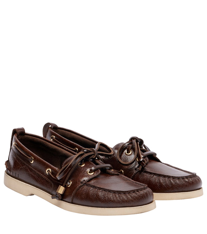 Photo: Golden Goose Leather boat shoes