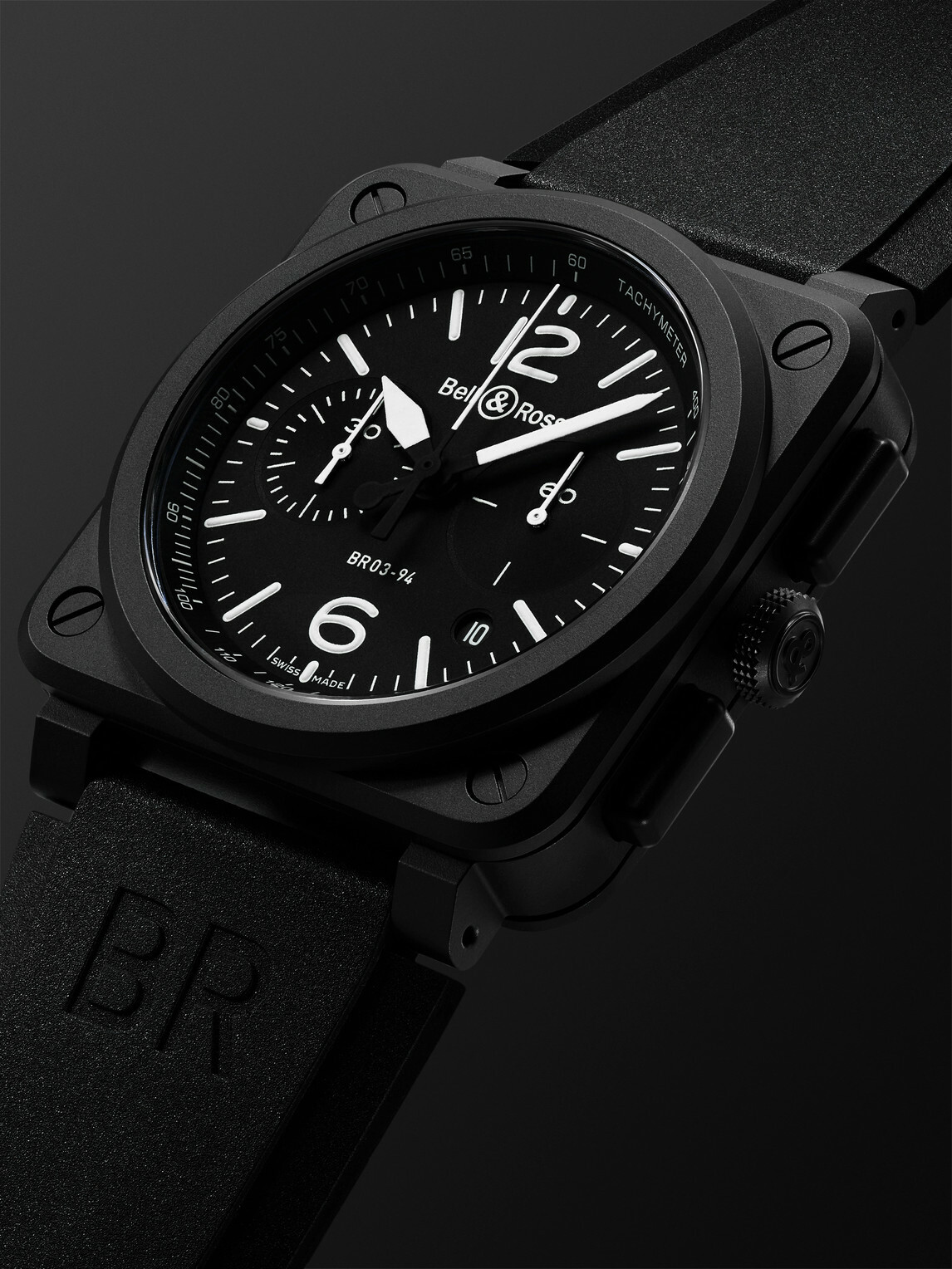 Bell & Ross - BR 03-94 Automatic Chronograph Ceramic Watch, Ref. BR0394-BL-CE