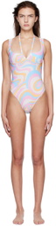 FENSI SSENSE Exclusive Multicolor Desert Rose One-Piece Swimsuit
