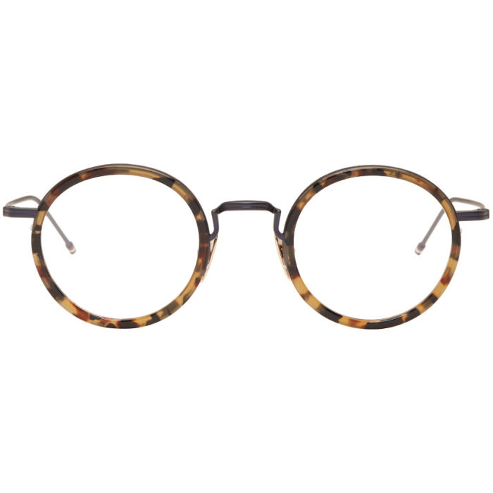 Photo: Thom Browne Tortoiseshell and Navy TB-906 Glasses