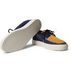 Mr P. - Dennis Two-Tone Suede Boat Shoes - Multi