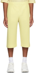 Homme Plissé Issey Miyake Yellow Tailored Pleats 1 Shorts