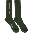 Essentials Green Crew Socks