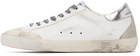 Golden Goose White & Silver Penstar Super-Star Classic Sneakers