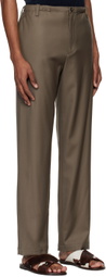 Agnona Brown Drawstring Trousers