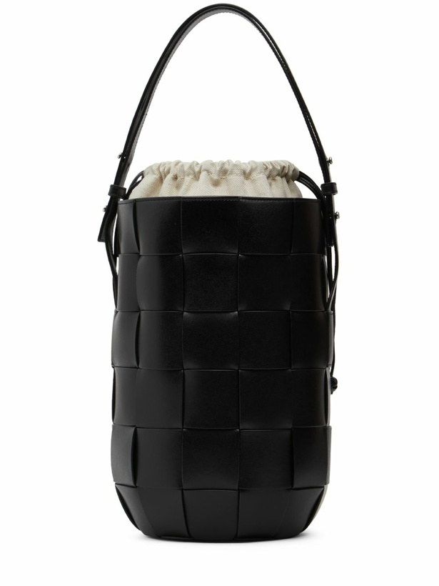 Photo: BOTTEGA VENETA - Casette Lantern Leather Bucket Bag