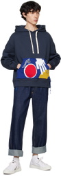 Charles Jeffrey LOVERBOY Navy Patch Ears Hoodie