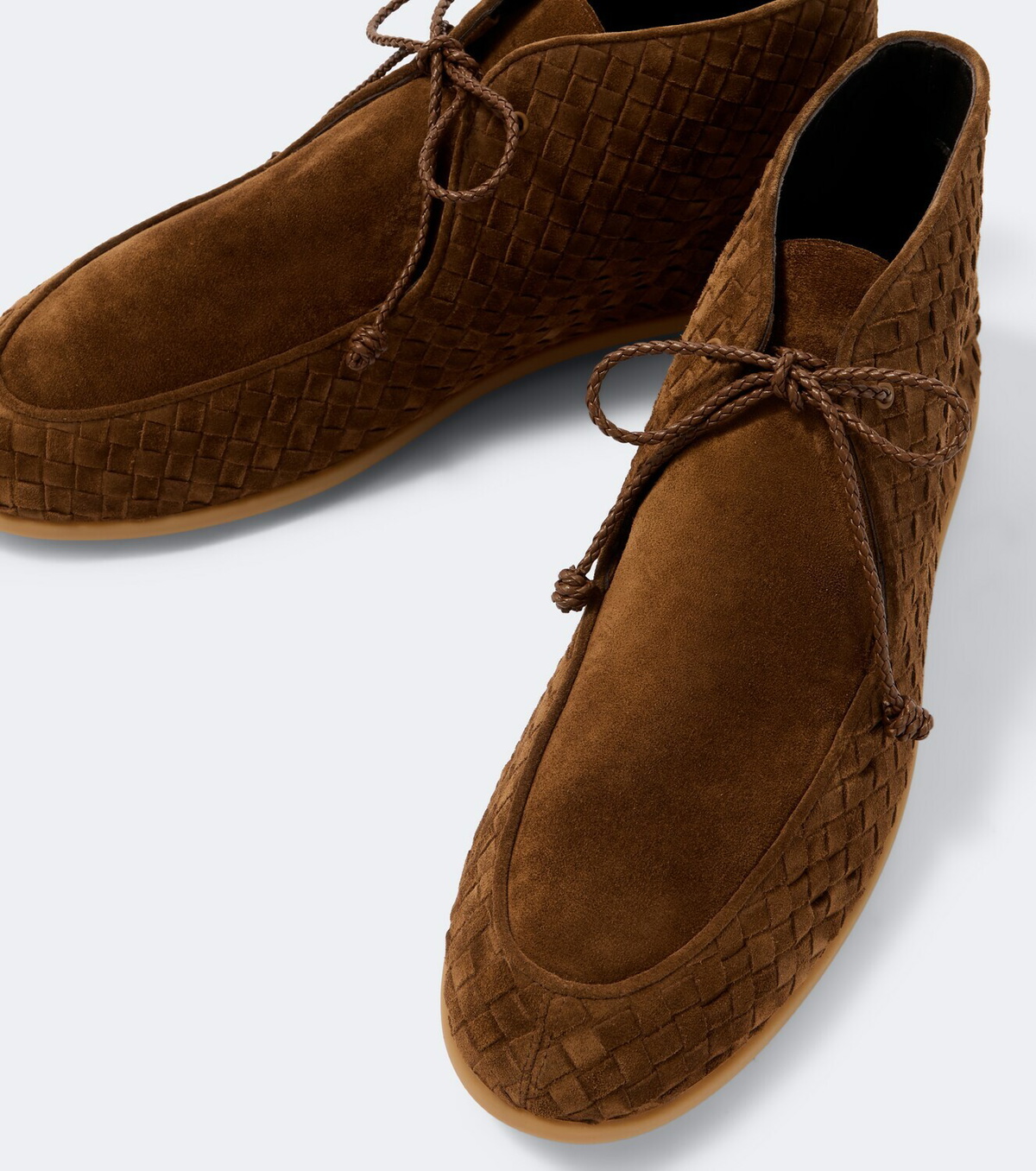 Bottega Veneta Intrecciato suede desert boots
