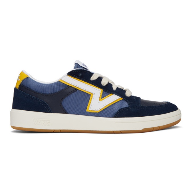 Photo: Vans Navy and Yellow Serio Collection Lowland Cc Sneakers