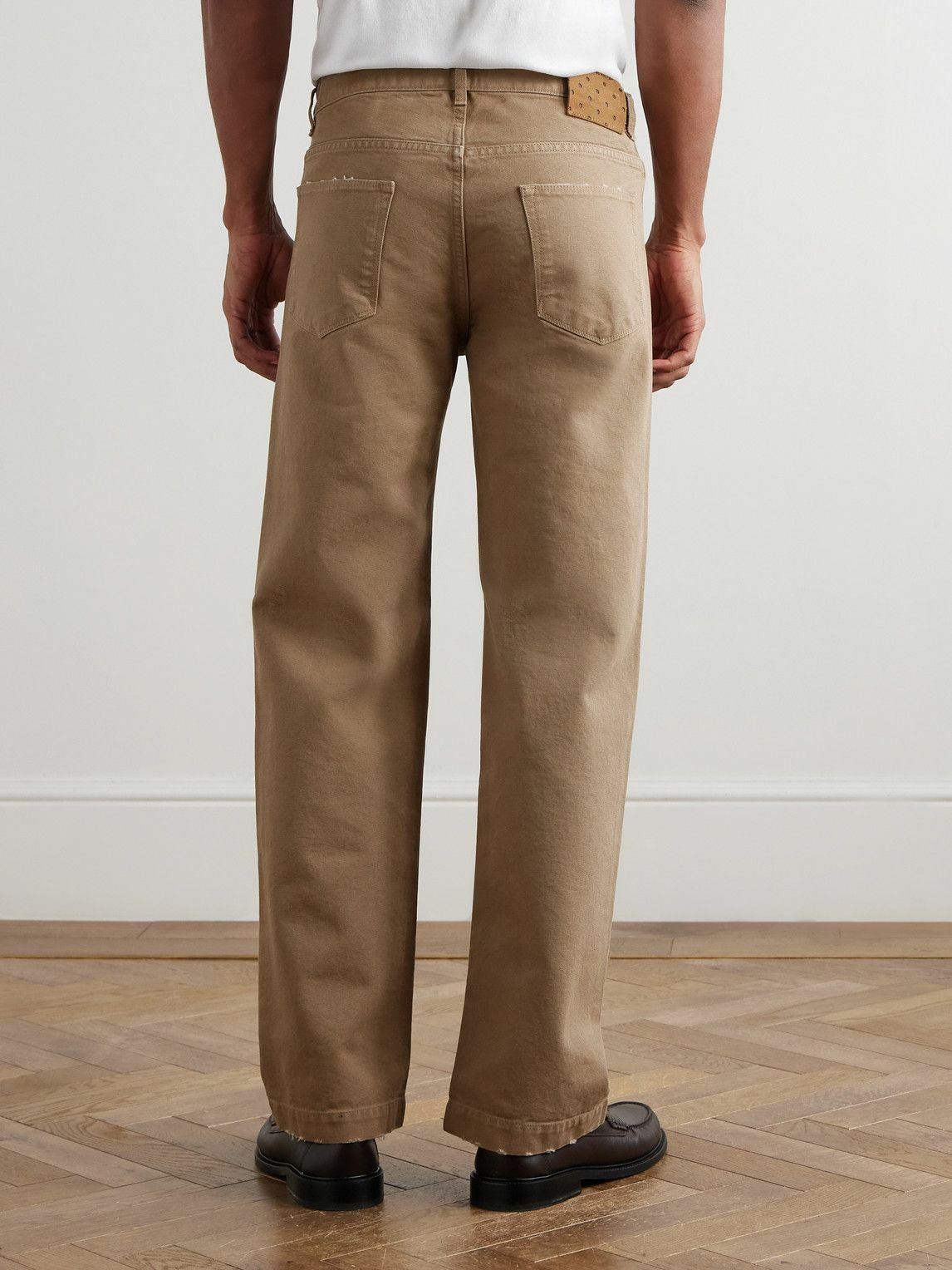 Massimo Alba - Oceano Straight-Leg Selvedge Jeans - Brown