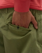 Stone Island Slim Bermuda Brushed Cotton Canvas Green - Mens - Cargo Shorts