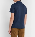 Onia - Shaun Linen-Blend Jersey Polo Shirt - Blue