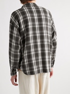 Remi Relief - Checked Cotton-Flannel Overshirt - Black