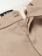 A.P.C. - Renato Straight-Leg Virgin Wool and Cotton-Blend Twill Suit Trousers - Neutrals