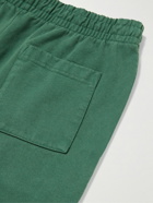 Museum Of Peace & Quiet - Tapered Logo-Print Cotton-Jersey Sweatpants - Green