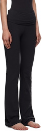 SKIMS Black Cotton Jersey Foldover Lounge Pants