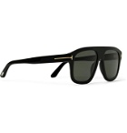 TOM FORD - D-Frame Acetate and Gold-Tone Polarised Sunglasses - Black