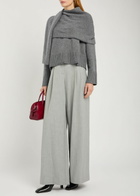 Simkhai Elson Scarf-effect Wool and Cashmere-blend Jumper Grey