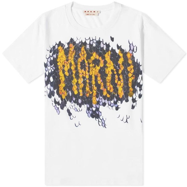 Photo: Marni Men's Impression Logo T-Shirt in Lily White