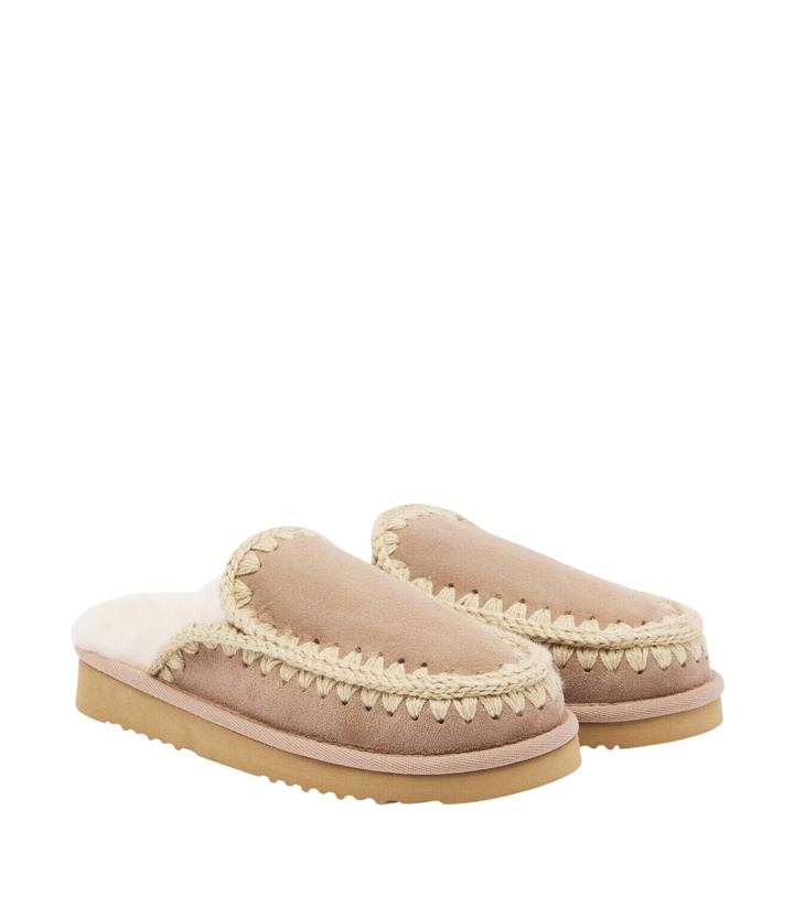 Photo: Mou Shearling-lined suede mules