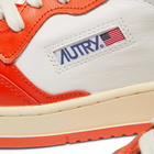 Autry Men's 01 Low Contrast Sneakers in White/Orange