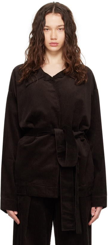 Photo: Deiji Studios Brown 'The Cord House' Jacket