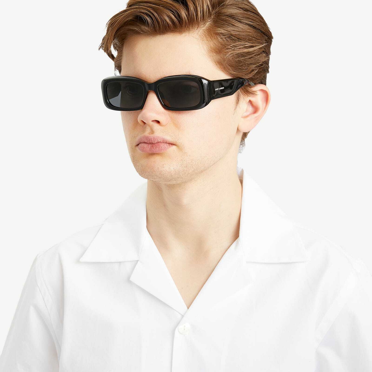 【関税込み】Sl 809 Sunglasses - Saint Laurent - Acetate - Bl Saint Laurent Acetate Rectangle Sunglasses | Neiman Marcus