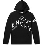 GIVENCHY - Logo-Embroidered Loopback Cotton-Jersey Hoodie - Black