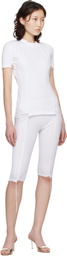 VETEMENTS White Cut-Up Baby T-shirt