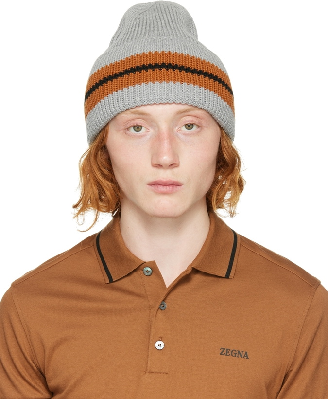 Photo: ZEGNA Gray Techmerino Beanie