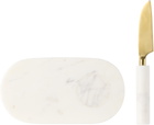 Soho Home White Jermyn Chopping Board & Knife Set