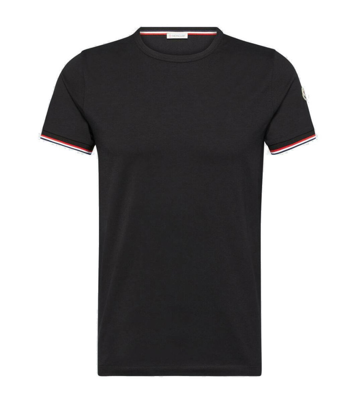 Photo: Moncler Cotton-blend jersey T-shirt
