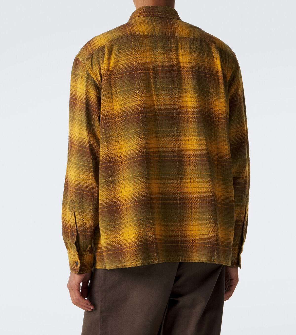 A.Presse Checked cotton and silk twill shirt