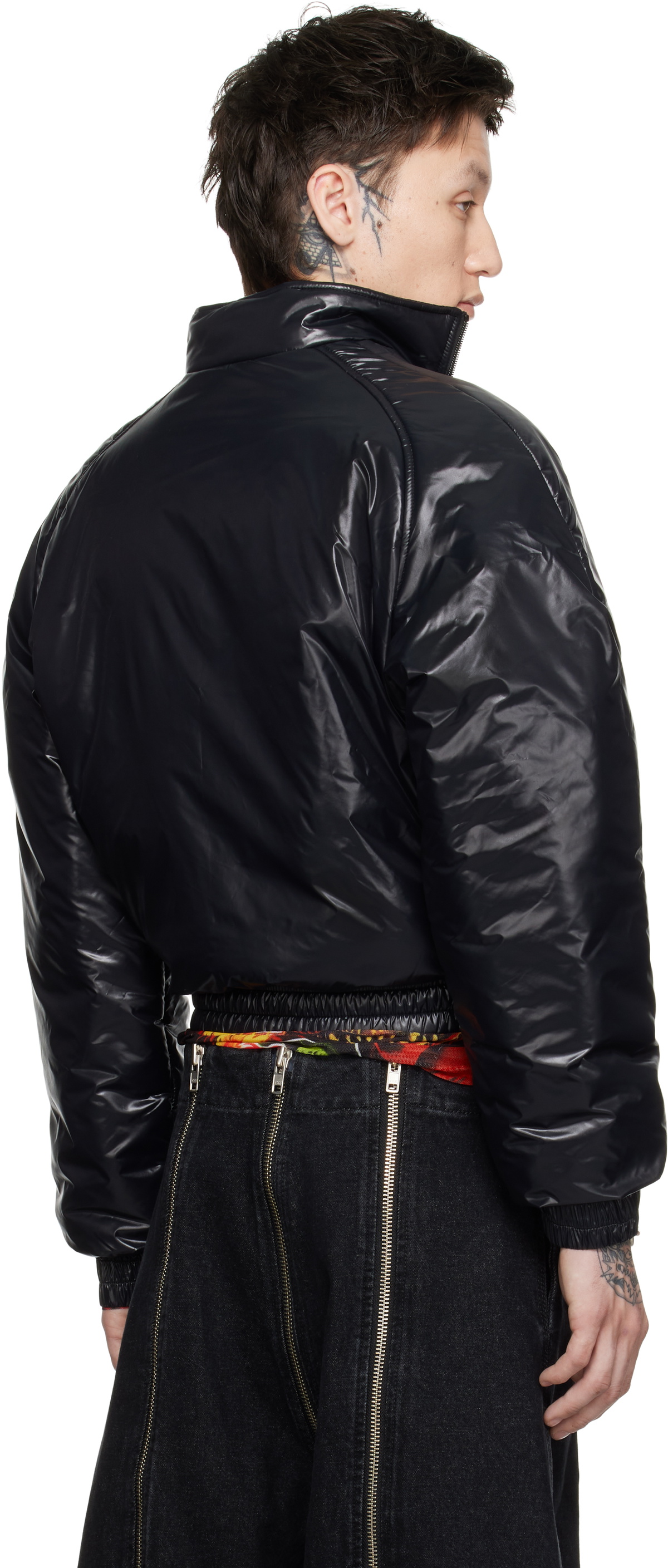 LU'U DAN Black Bruiser Track Jacket