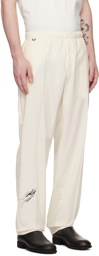 Undercover Off-White Embroidered Trousers