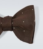 Dunhill Polka-dot silk bow tie