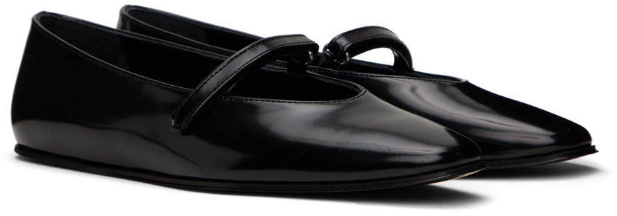 BY FAR Black Molly Ballerina Flats By Far