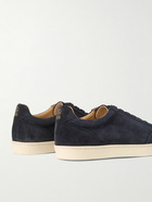 Brunello Cucinelli - Coda di Rondine Suede Sneakers - Blue