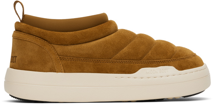 Photo: Moon Boot Tan Park Soft Suede Loafers