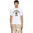 BAPE White College T-shirt