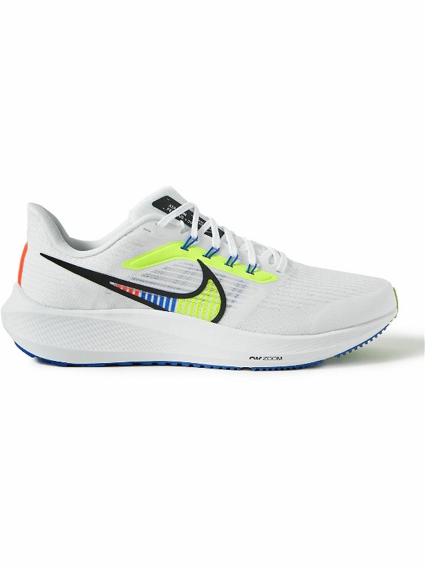 Photo: Nike Running - Air Zoom Pegasus 39 Rubber-Trimmed Mesh Running Sneakers - White