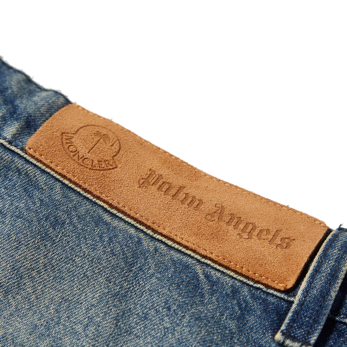 Moncler Genius x Palm Angels Trousers in Denim Blue