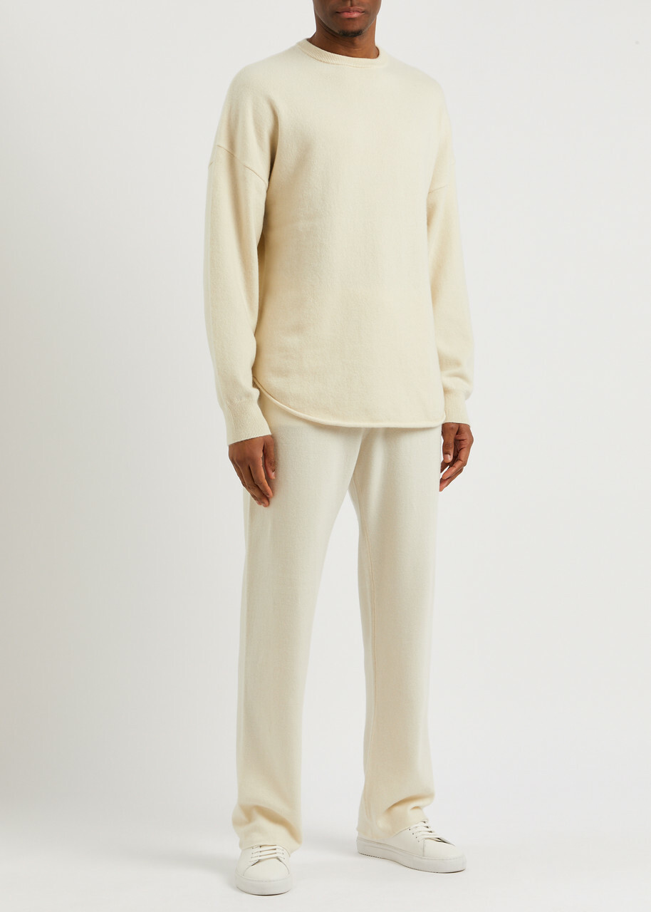 Extreme Cashmere N°53 Crew Hop Cashmere-blend Jumper - Cream - One Size