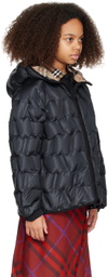 Burberry Kids Navy Quilted Down Jacket