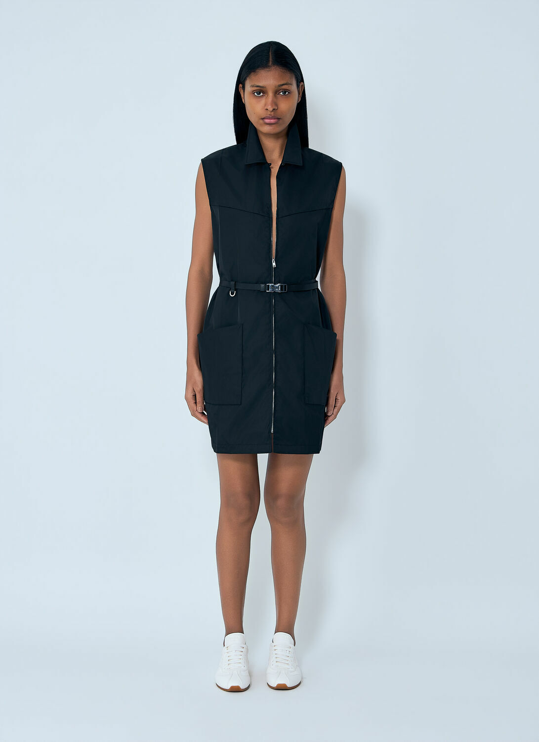 Prada Re-Nylon Belted Mini Dress