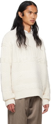 System Off-White Overlaped Neck Sweater